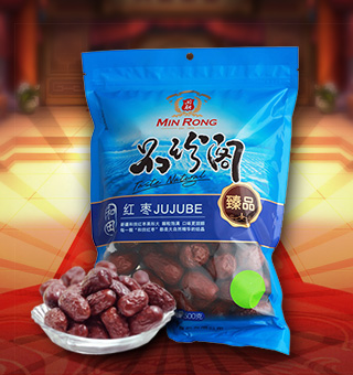 新閩融品珍閣紅棗臻品：一等果，產(chǎn)自新疆和田500g